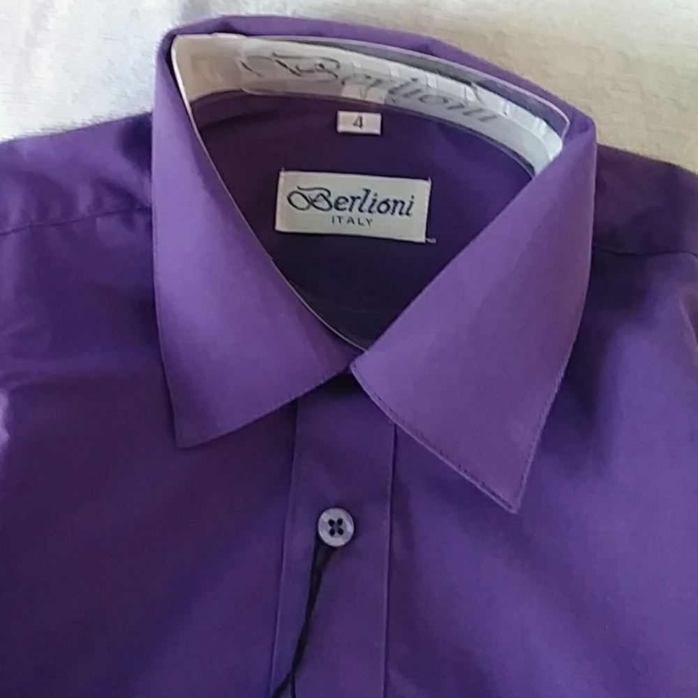 🍁 Purple Button Up